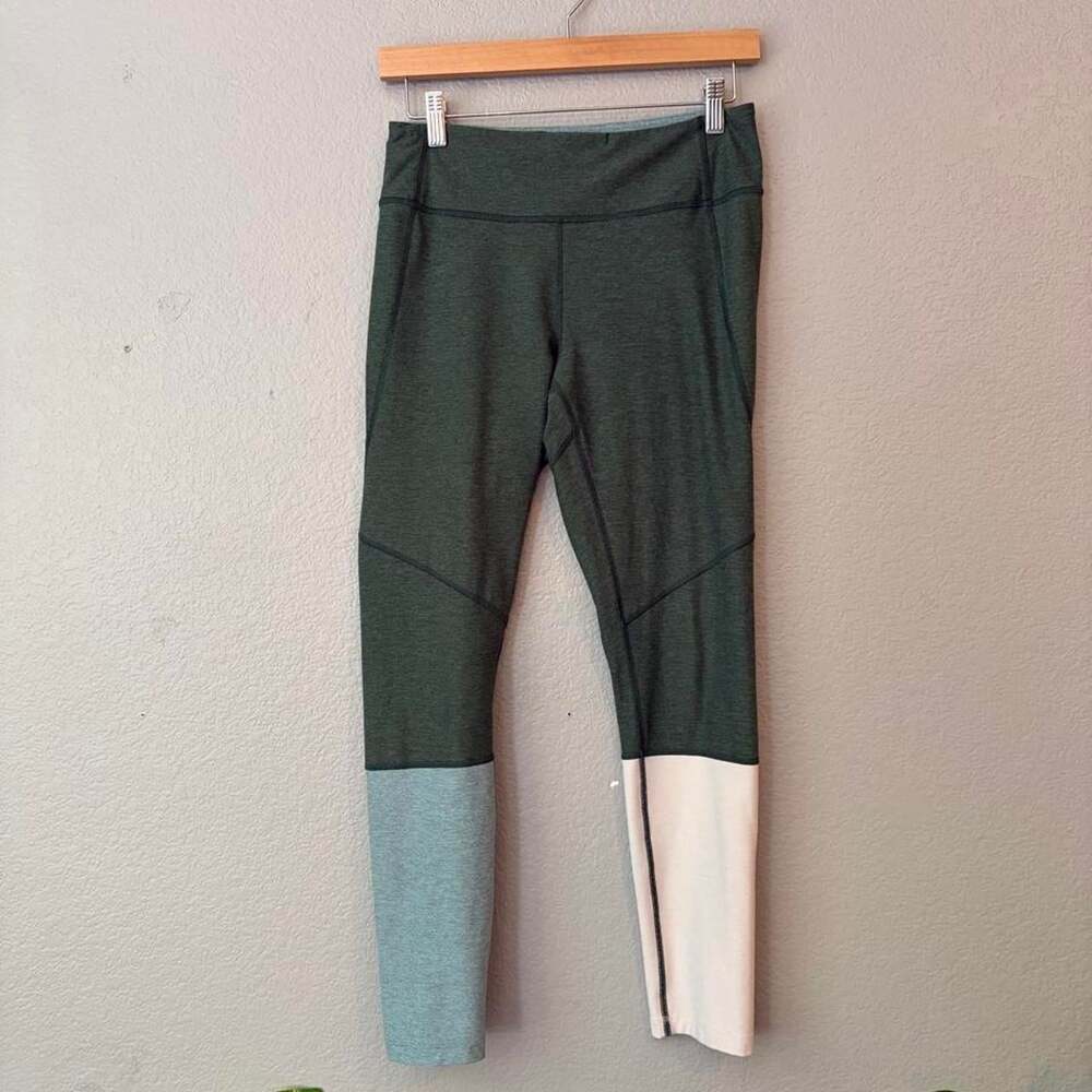 Outdoor Voices Women's Green and Grey Leggings